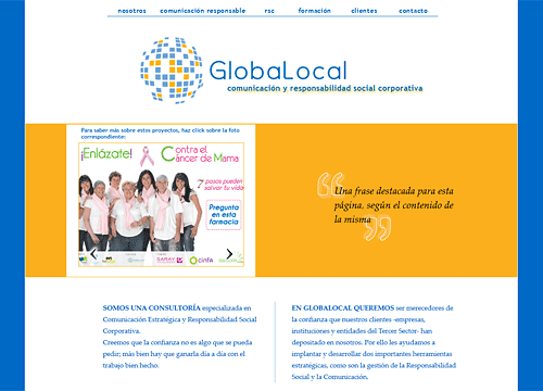 web para Globalocal